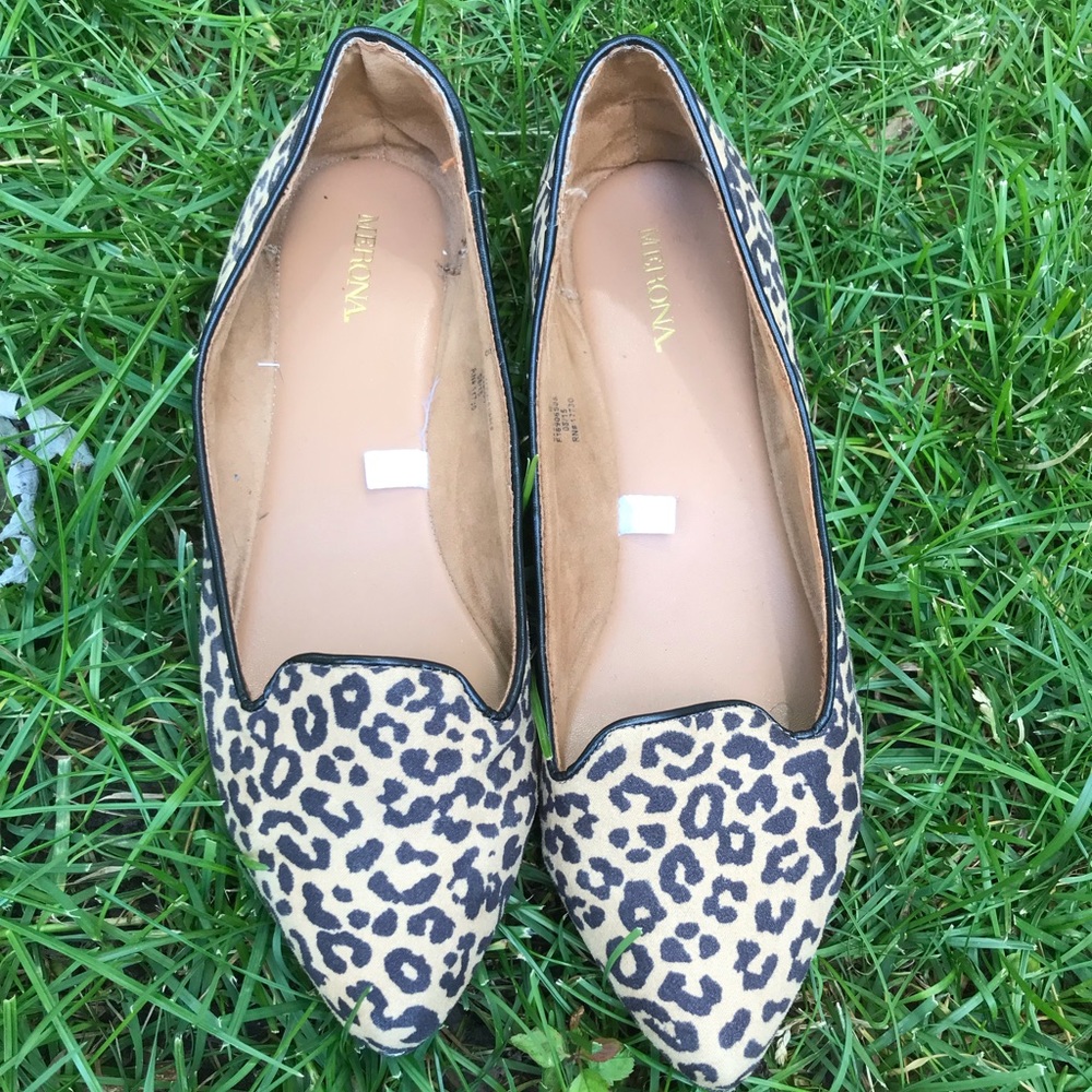 Merona leopard flats